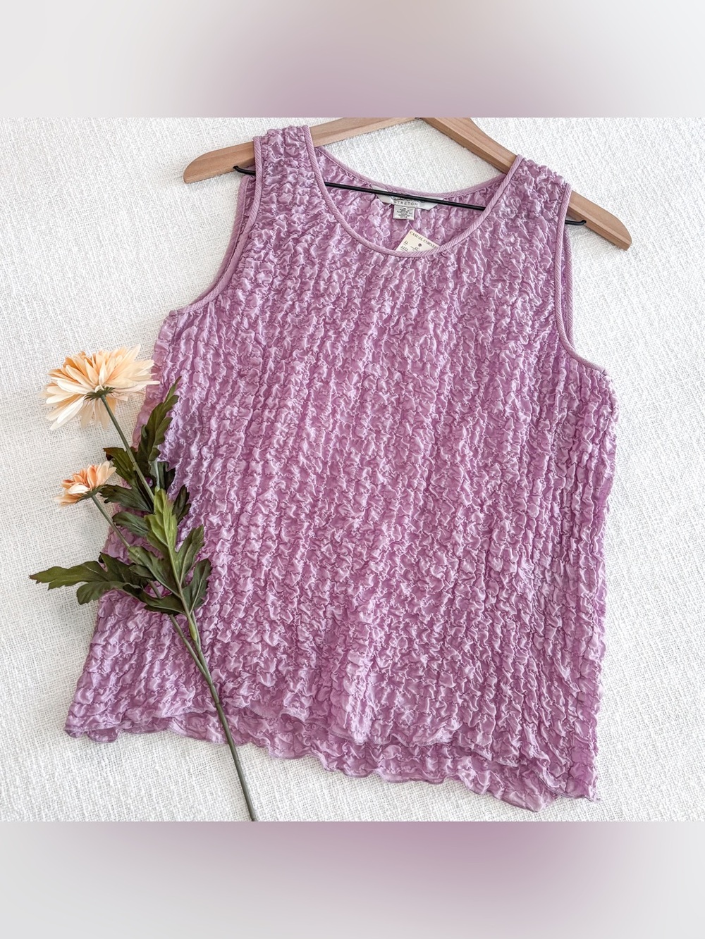 Vintage silk crinkled blouse.